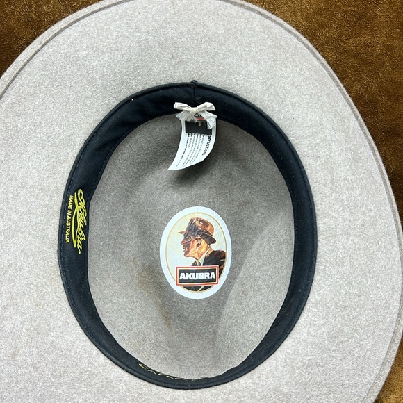 Akubra (Cappello) Light Gray Felt Hat - Picture 6 of 9